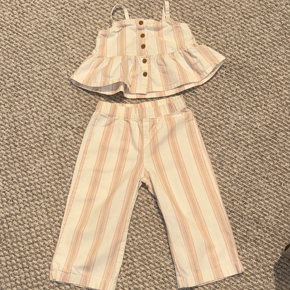Toddler H&M linen outfit